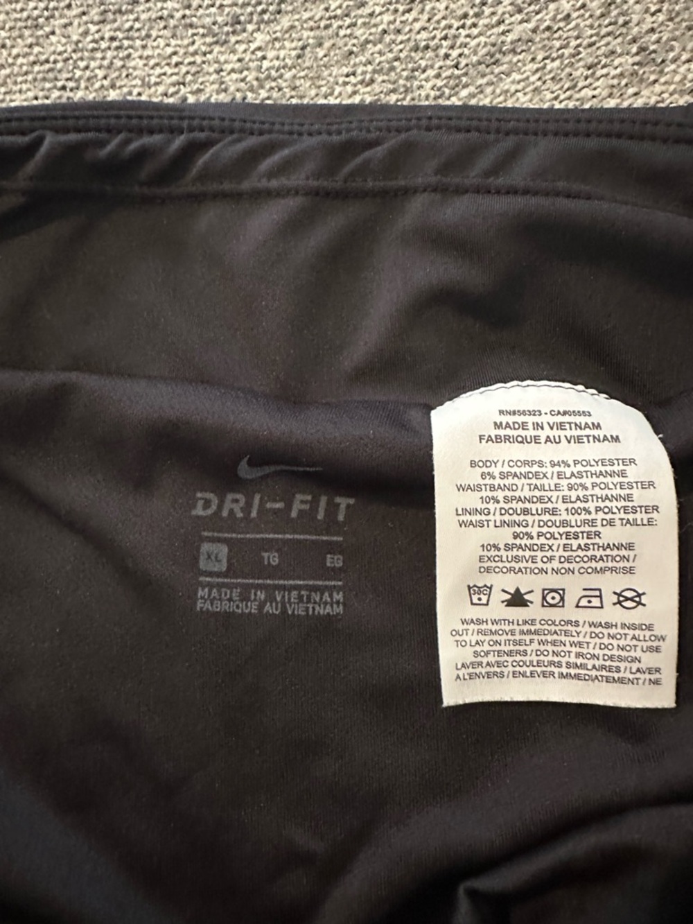 Nike Black Running Shorts - Picture 2 of 2